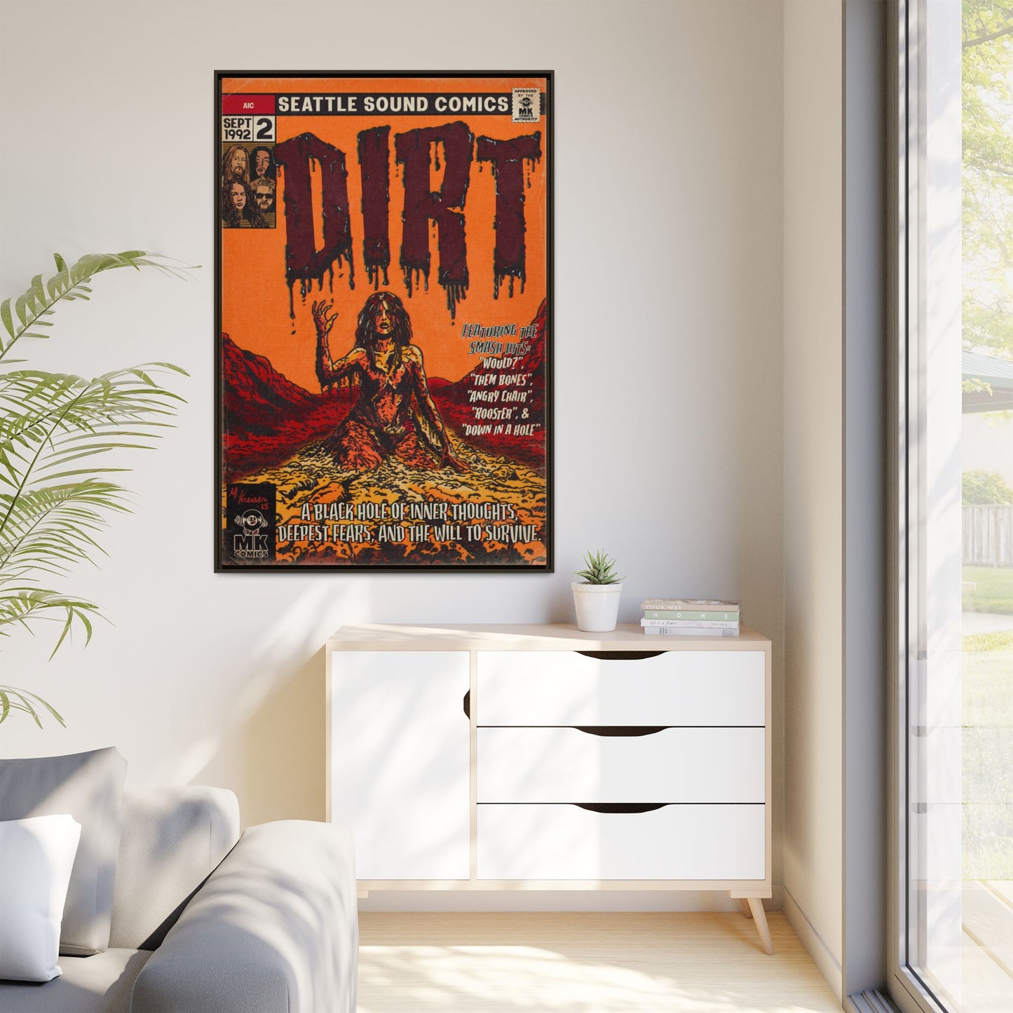 Dirt - Matte Canvas, Framed (Multi-color)