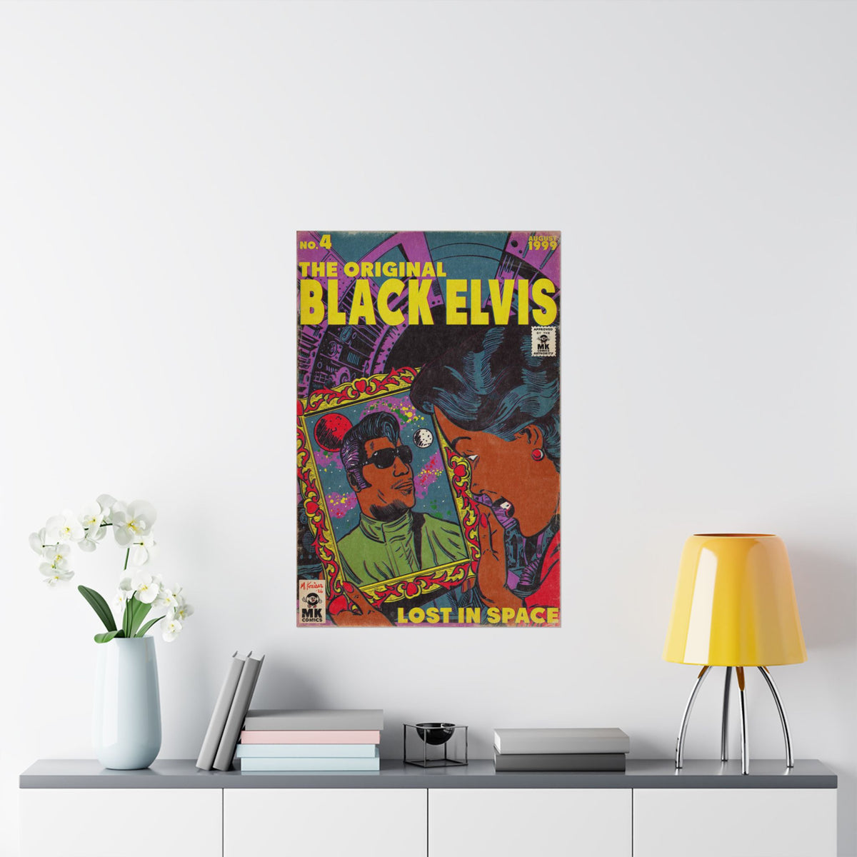 Black Elvis - Matte Vertical Posters