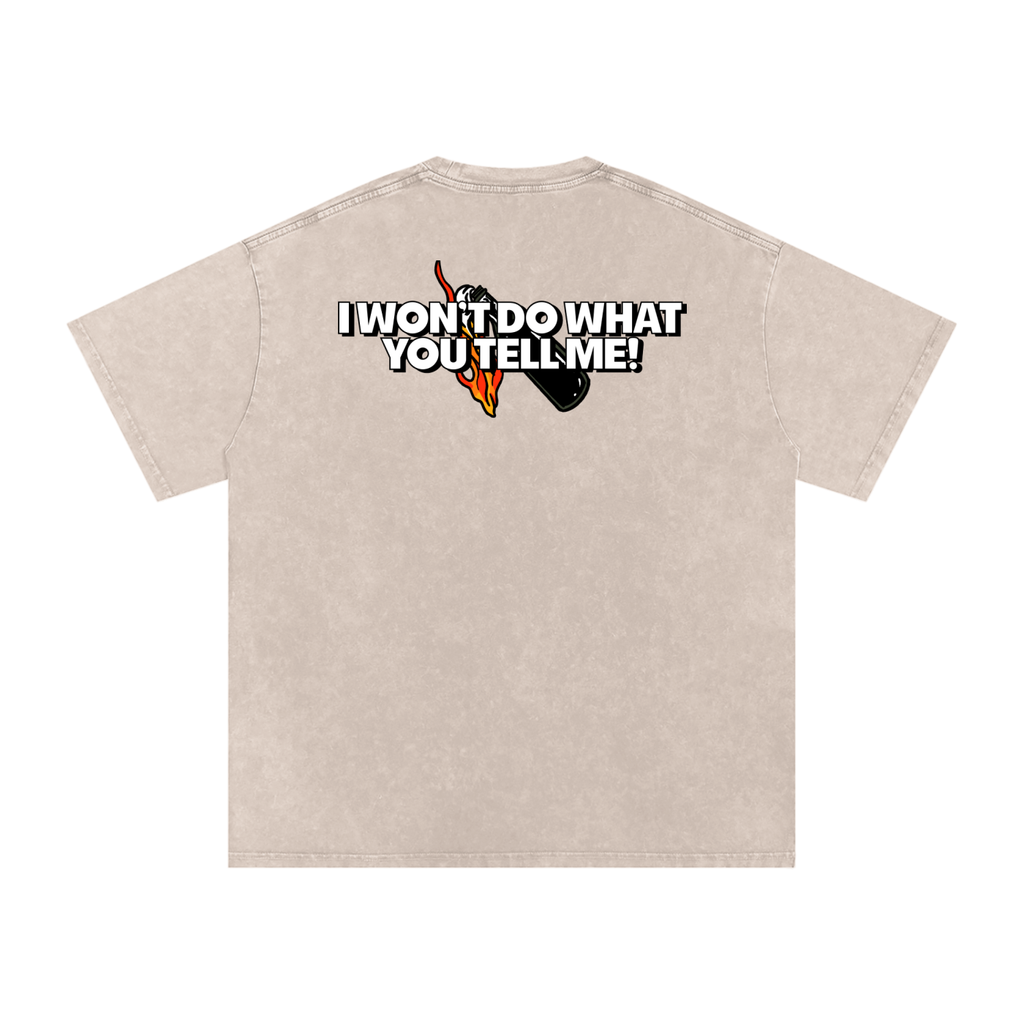 Killing in the Name - Snow Washed Oversized Cotton T-Shirt