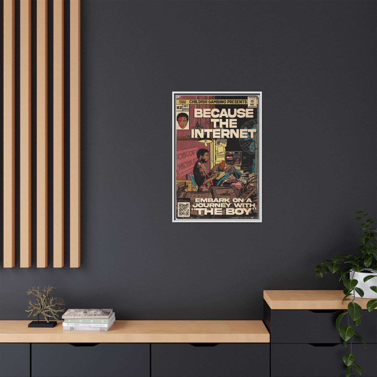 Childish Gambino - Because the Internet - Gallery Canvas Wraps, Vertical Frame