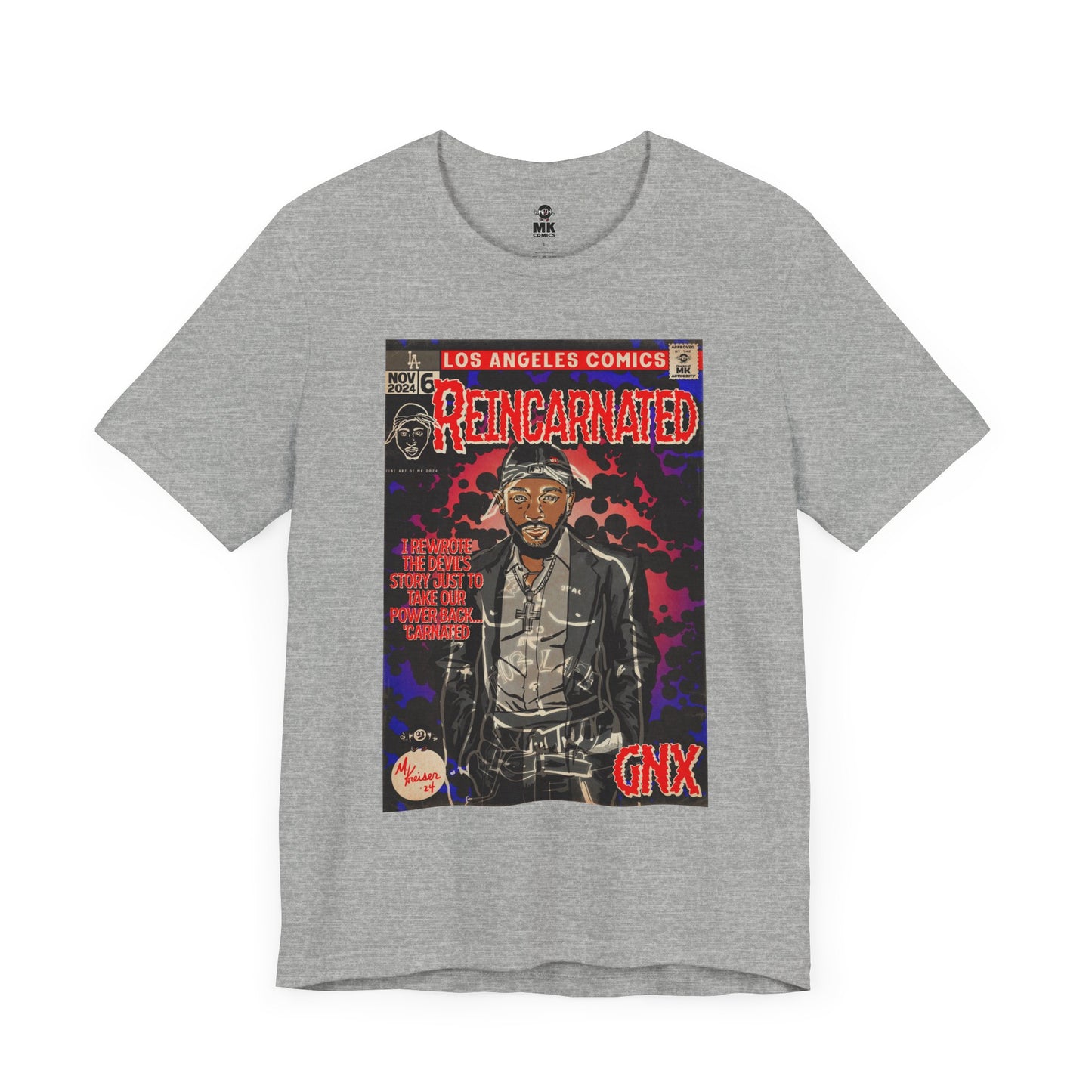 Kendrick Lamar - Reincarnated -  Unisex Jersey Short Sleeve Tee