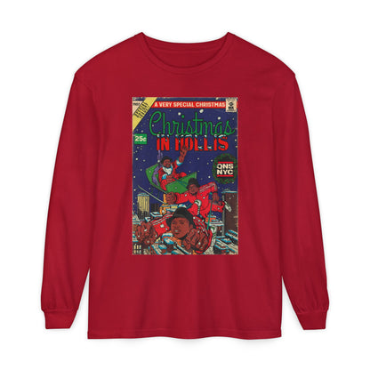 Christmas in Hollis - Unisex Comfort Colors Long Sleeve T-Shirt