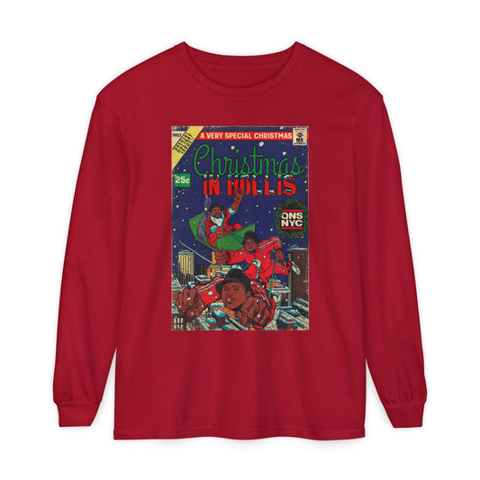 Christmas in Hollis - Unisex Comfort Colors Long Sleeve T-Shirt