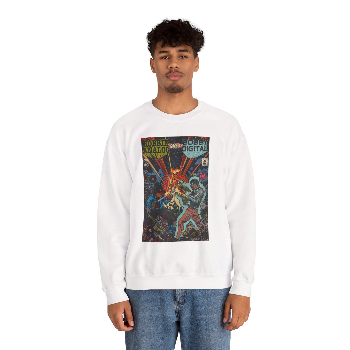 Analog vs. Digital - Unisex Heavy Blend™ Crewneck Sweatshirt
