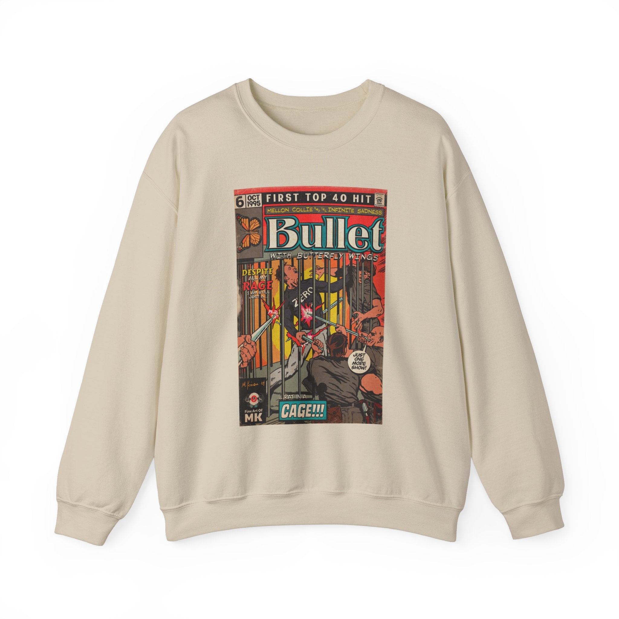 Bullet With Butterfly Wings - Unisex Heavy Blend™ Crewneck Sweatshirt