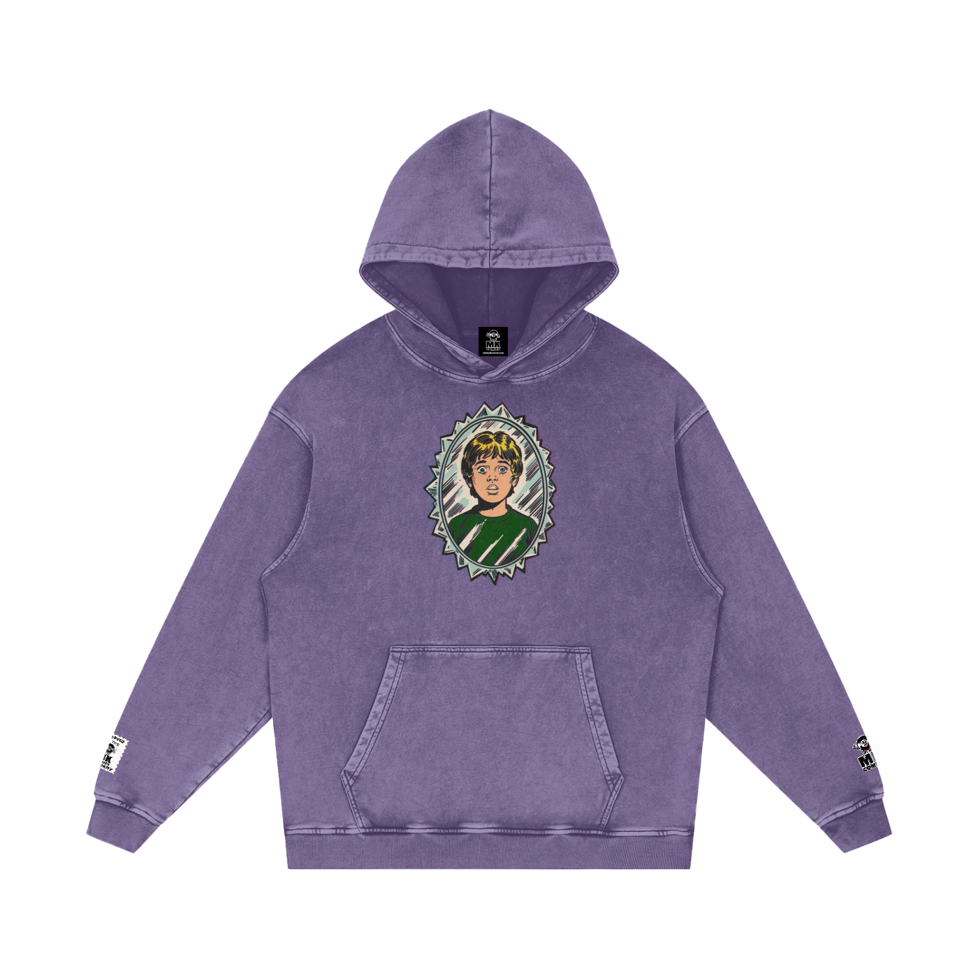 Tommy - Snow Washed Loose Cotton Hoodie