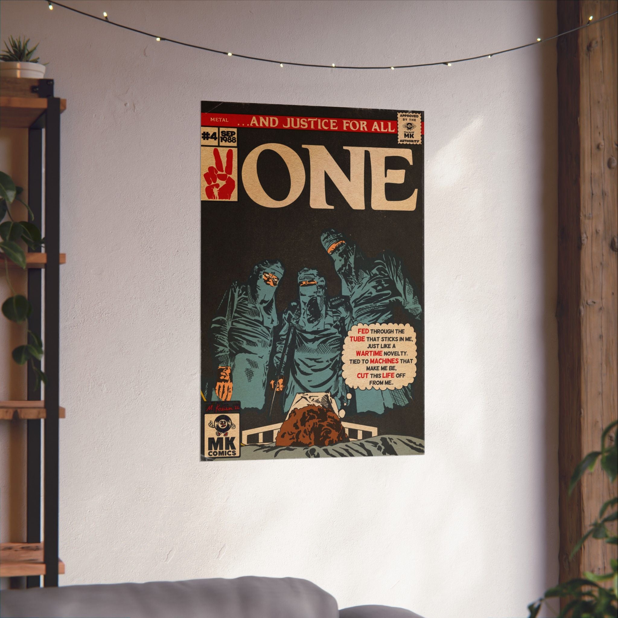 One - Comic Book Art - Vertical Matte Poster