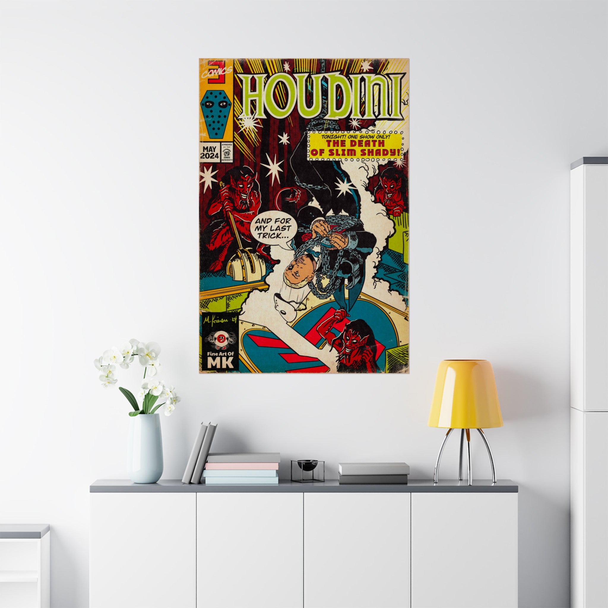 Houdini - Matte Vertical Poster