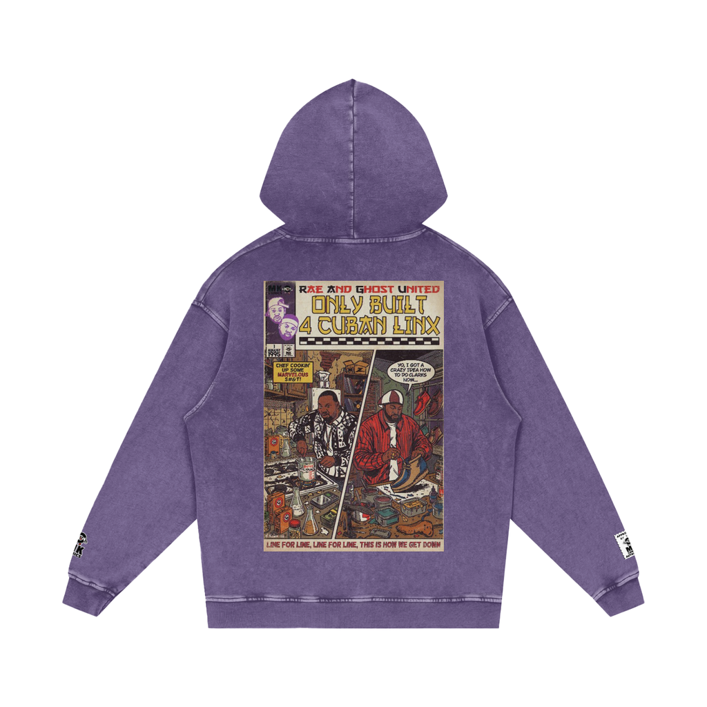 Only Built 4 Cuban Linx - Snow Washed Loose Cotton Hoodie