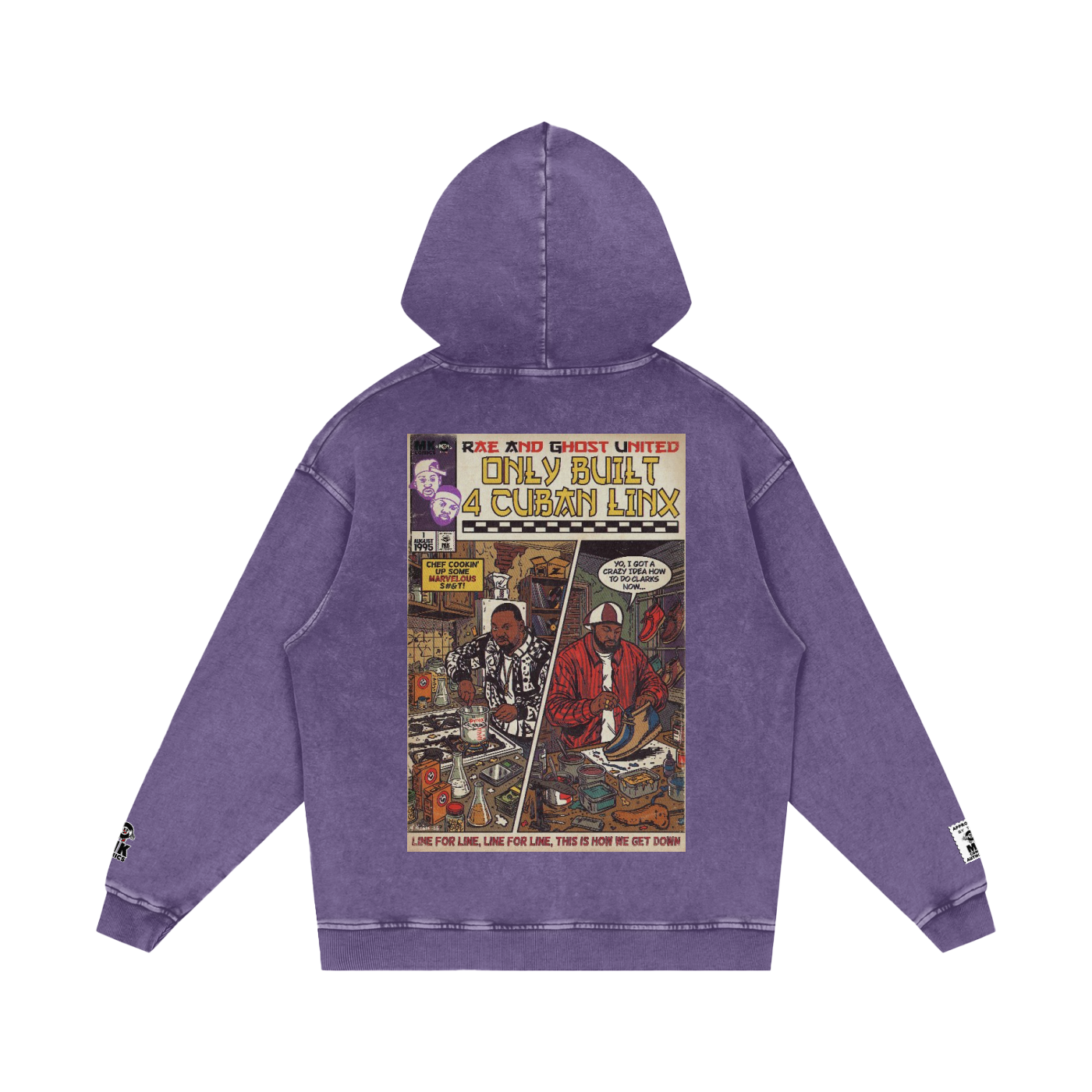 Only Built 4 Cuban Linx - Snow Washed Loose Cotton Hoodie
