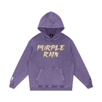 Purple Rain - Snow Washed Loose Cotton Hoodie