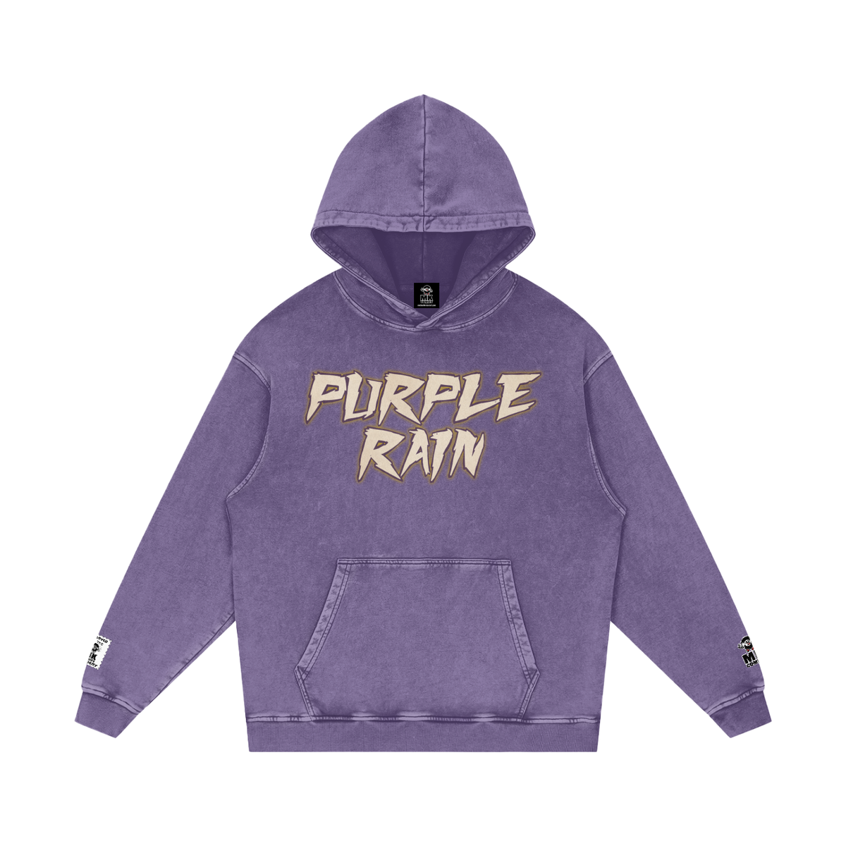 Purple Rain - Snow Washed Loose Cotton Hoodie