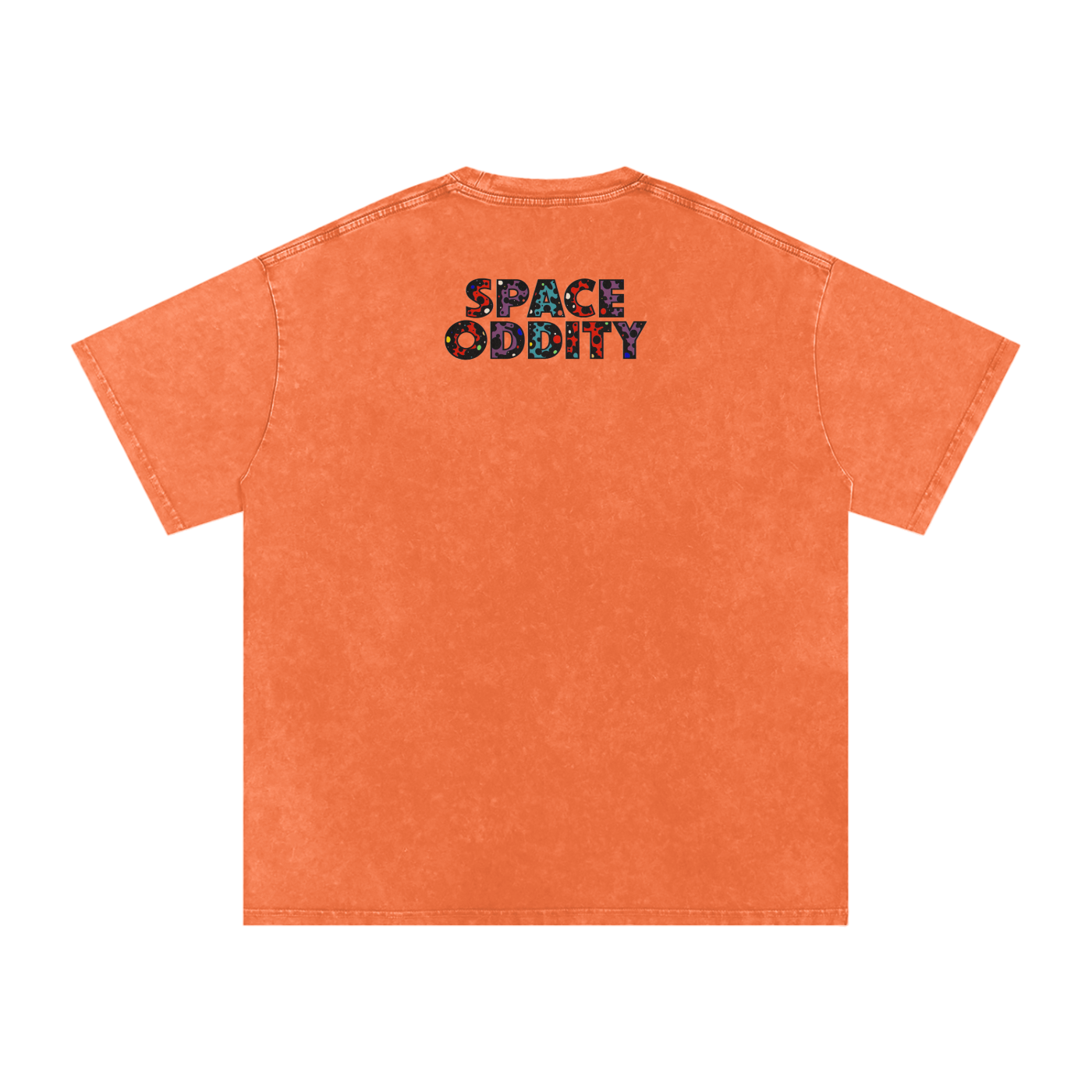 Space Oddity - Snow Washed Oversized Cotton T-Shirt