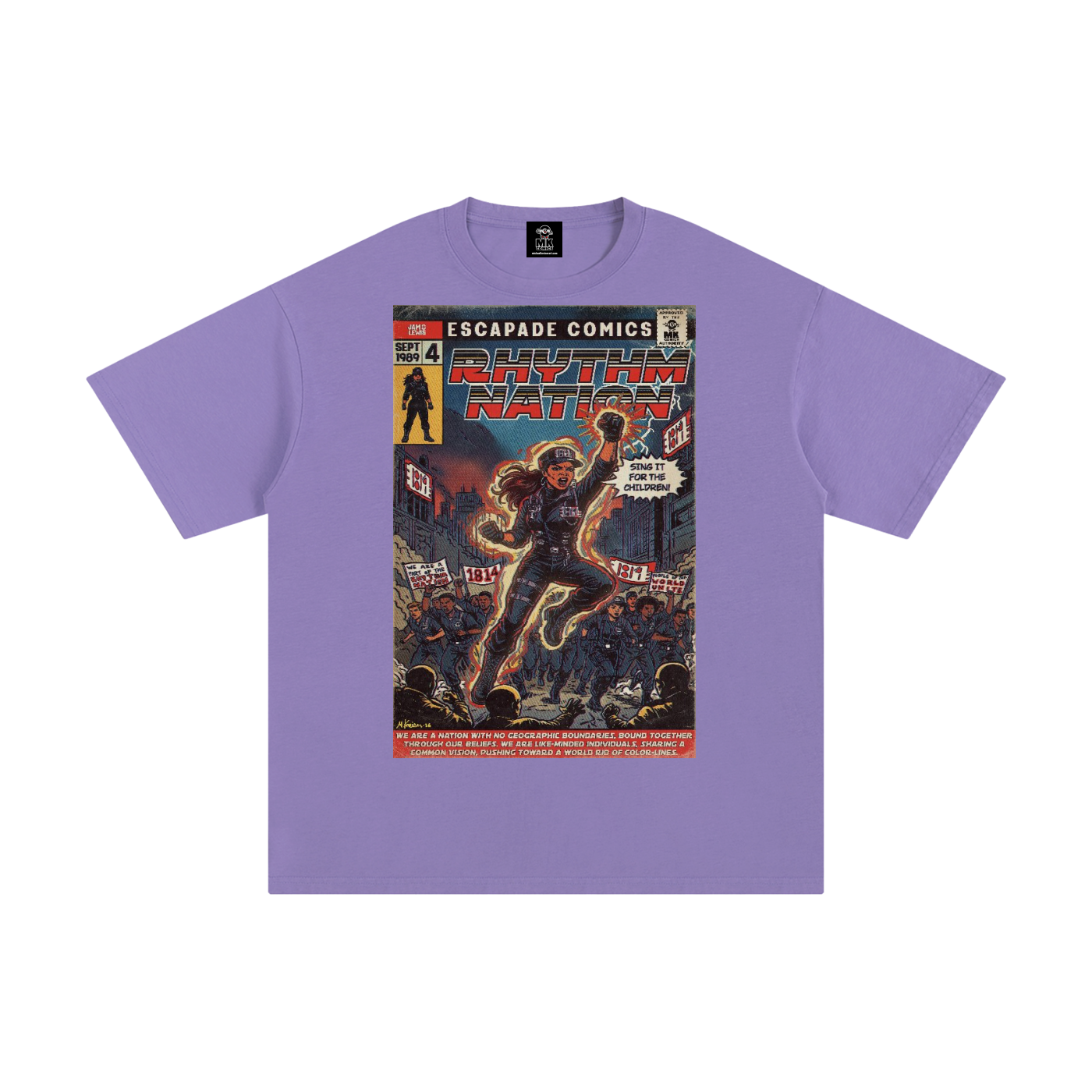 Rhythm Nation - Unisex Pure Cotton T-Shirt