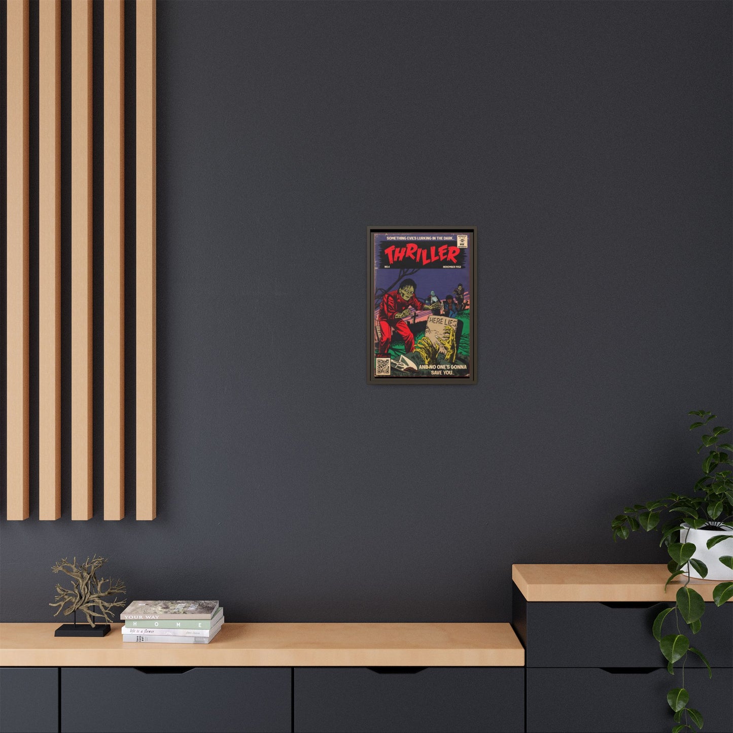 Michael Jackson- Thriller - Gallery Canvas Wraps, Vertical Frame