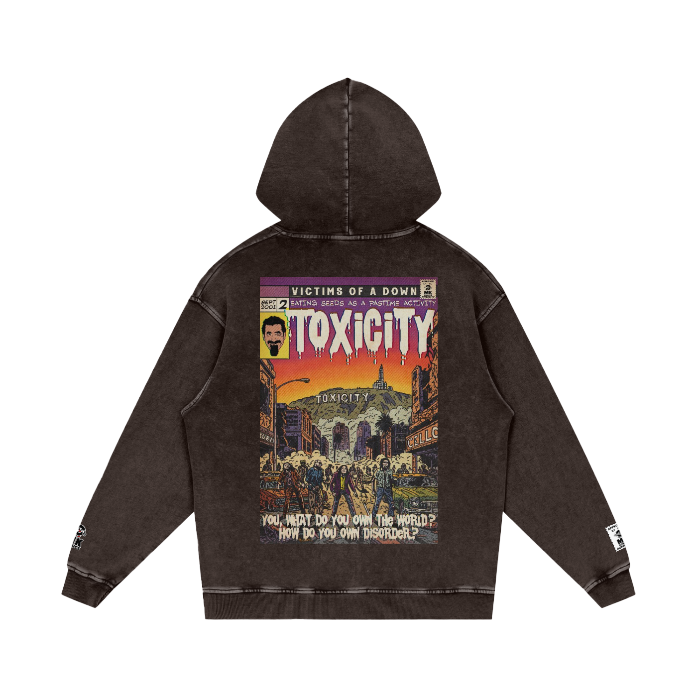Toxicity - Snow Washed Loose Cotton Hoodie