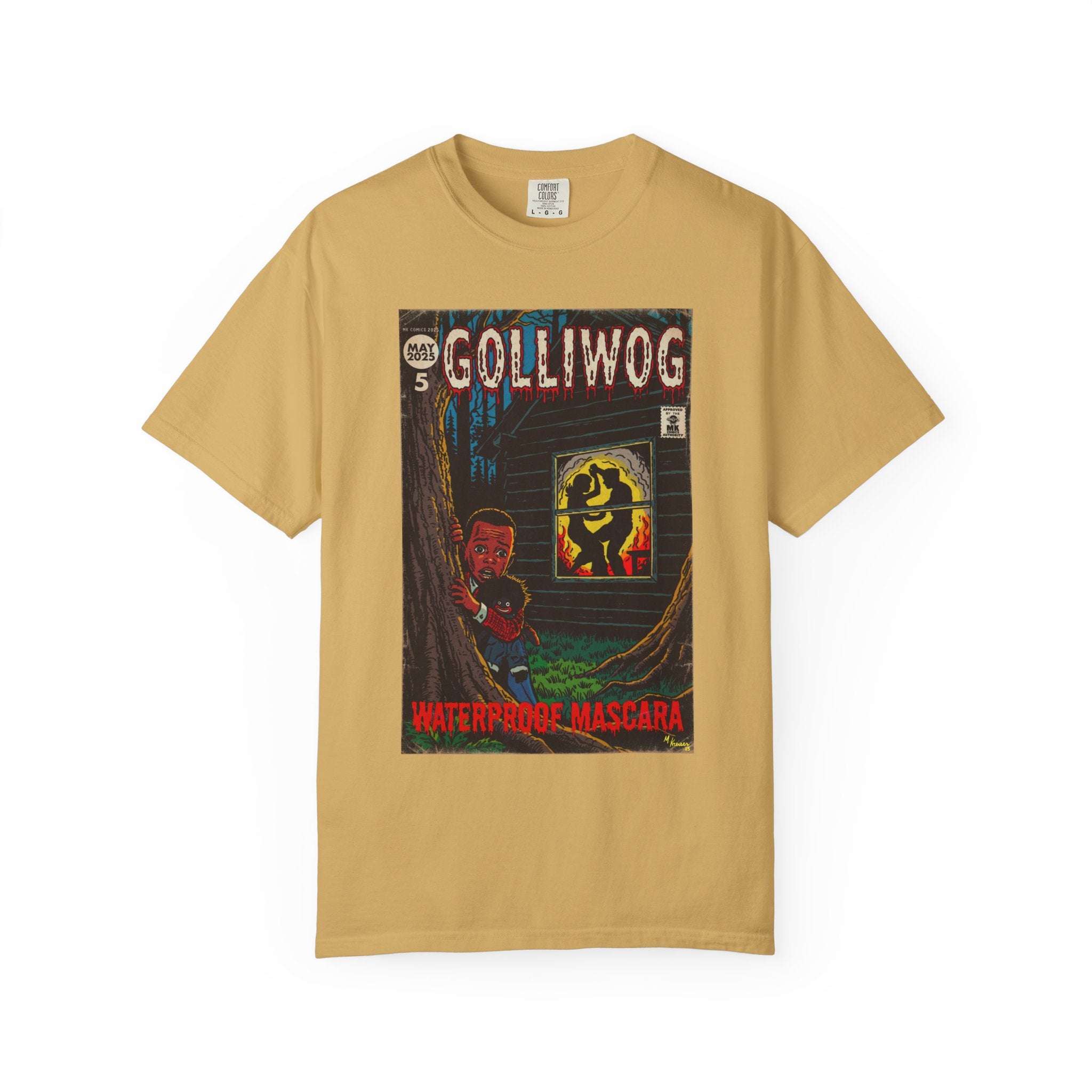 Waterproof Mascara - Golliwog - Unisex Garment-Dyed T-shirt