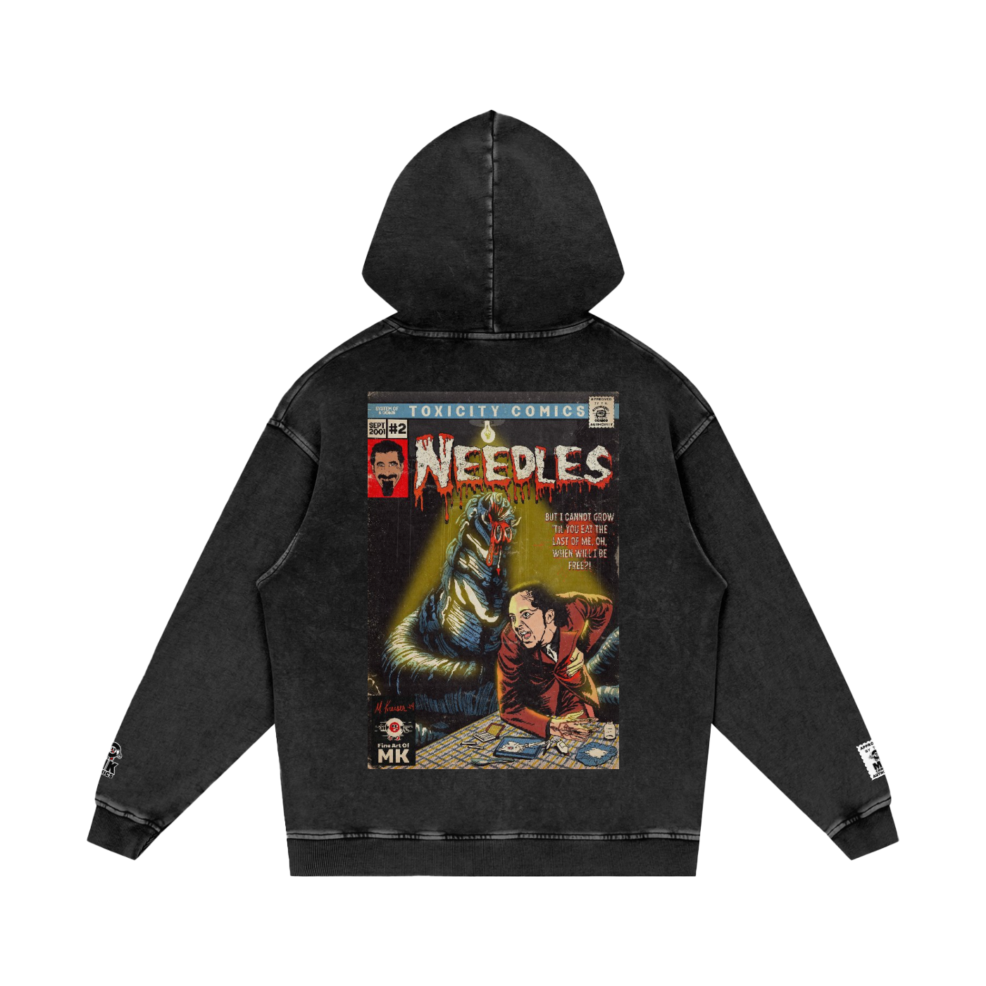Needles - Snow Washed Loose Cotton Hoodie