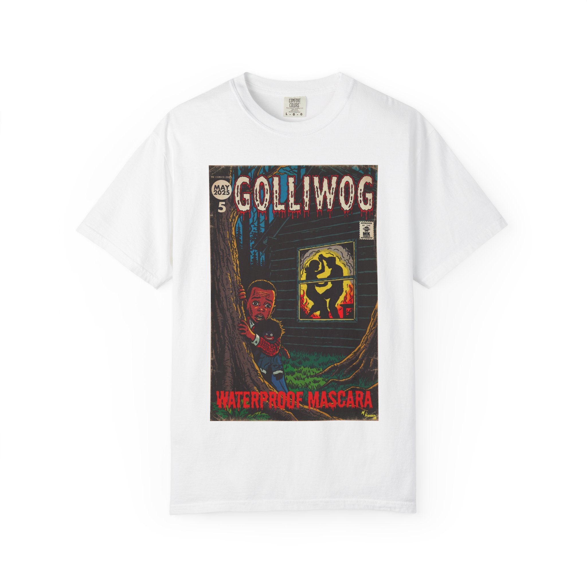 Waterproof Mascara - Golliwog - Unisex Garment-Dyed T-shirt