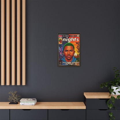 Frank Ocean -Nights - Matte Canvas, Framed (Multi-color)