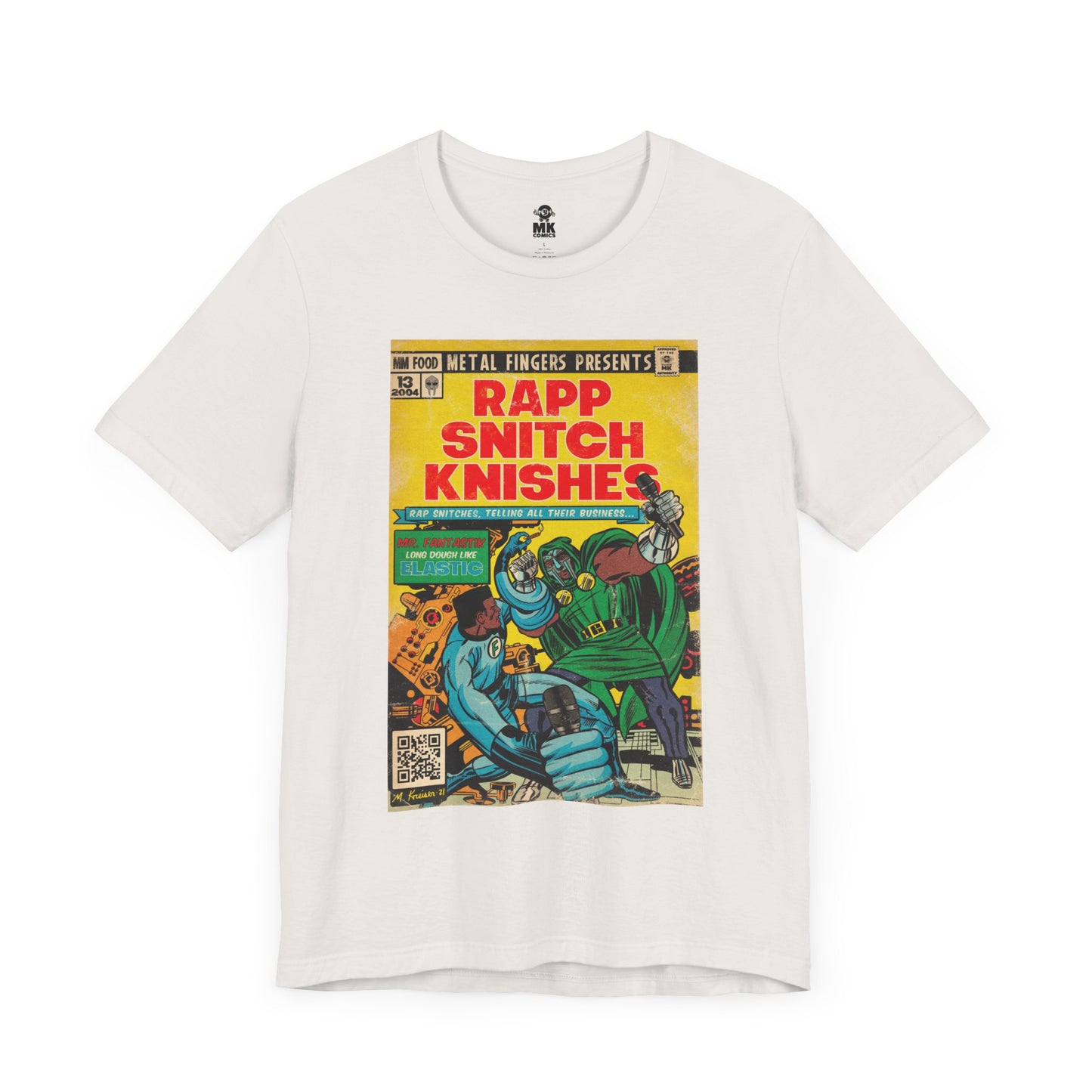 MF DOOM - Rap Snitch Knishes Comic Book Art - Unisex Jersey Short Sleeve Tee