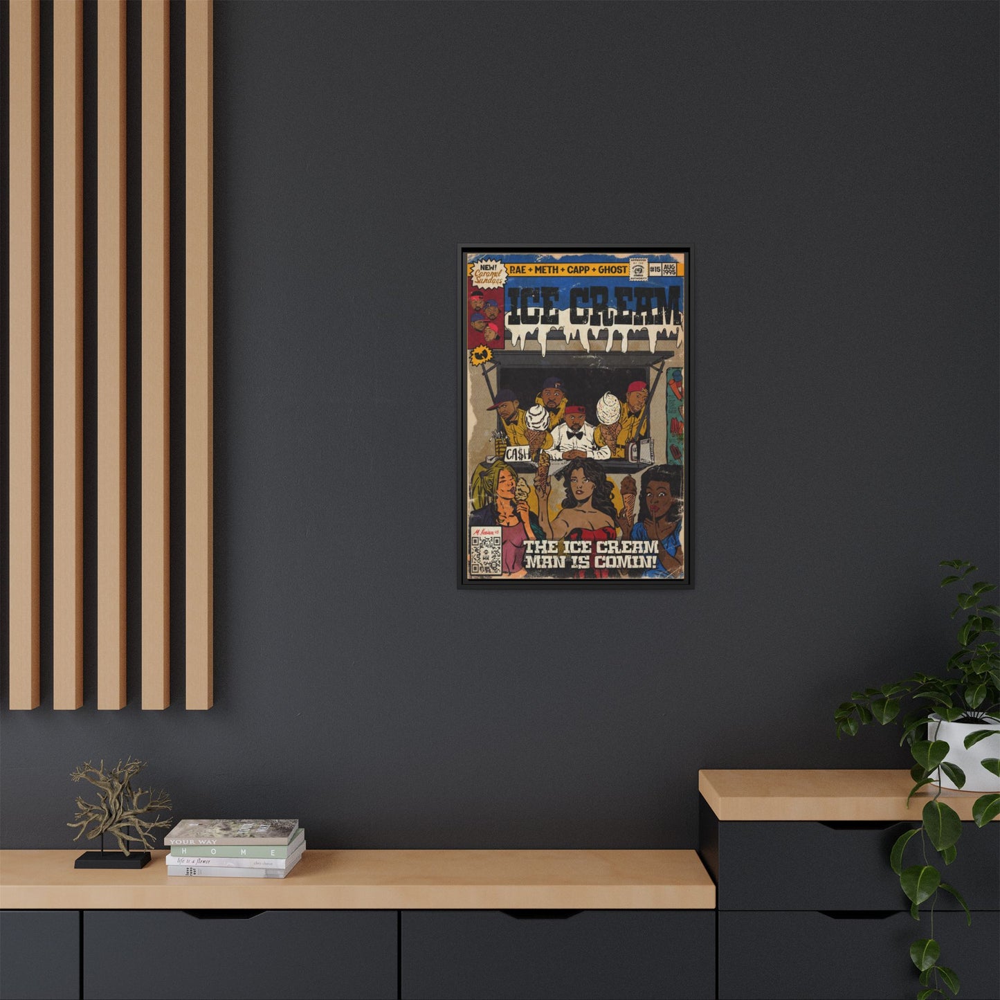 Raekwon- Ice Cream - Gallery Canvas Wraps, Vertical Frame