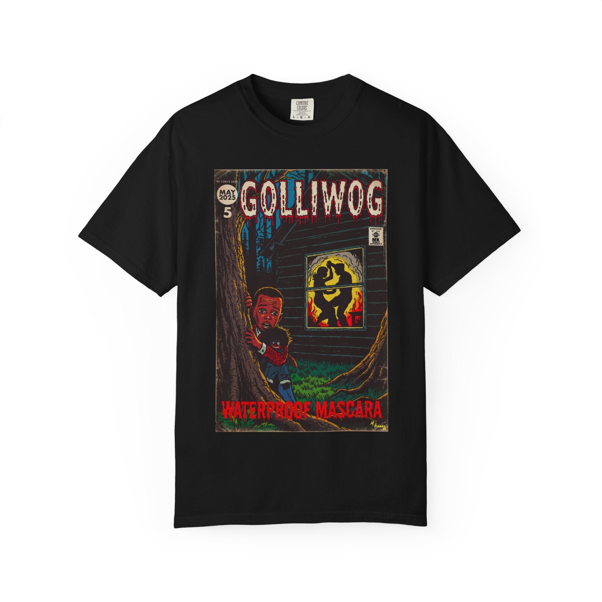 Waterproof Mascara - Golliwog - Unisex Garment-Dyed T-shirt