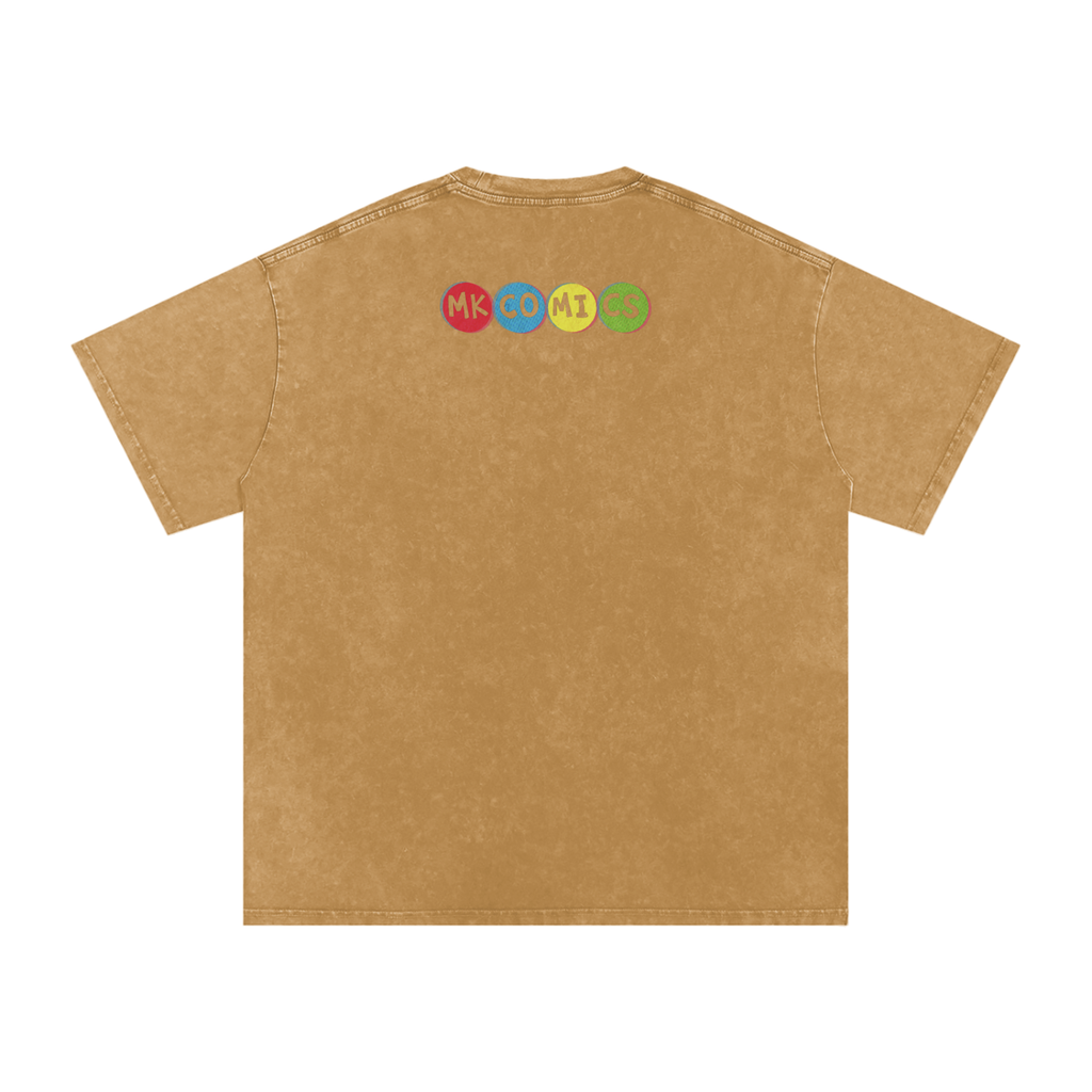 Twisted - Snow Washed Oversized Cotton T-Shirt