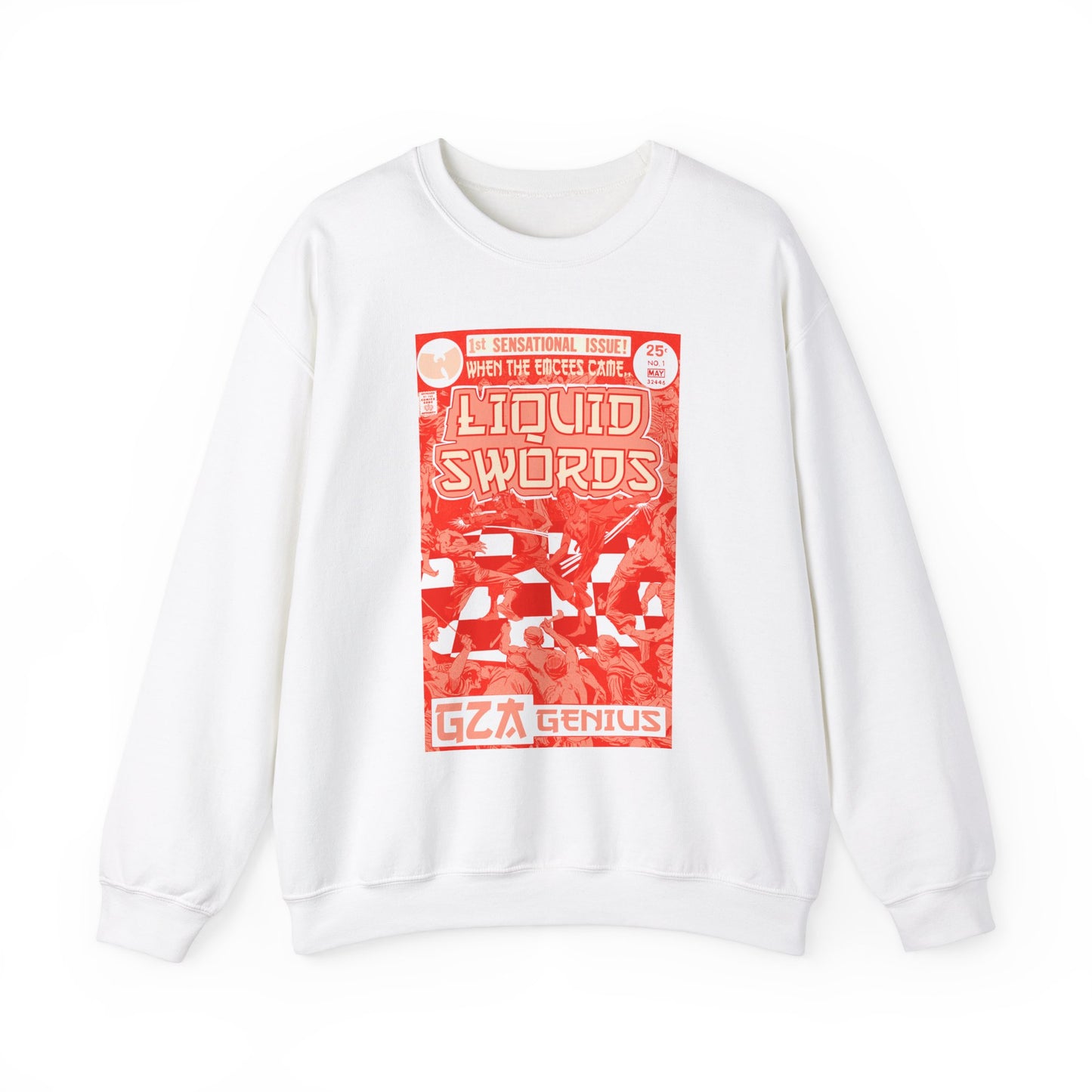 GZA - Liquid Swords - RED VARIANT - Unisex Heavy Blend™ Crewneck Sweatshirt