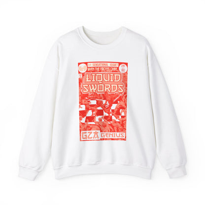 GZA - Liquid Swords - RED VARIANT - Unisex Heavy Blend™ Crewneck Sweatshirt