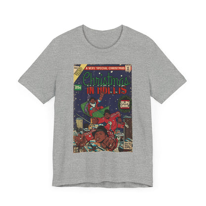 Christmas In Hollis - Hip Hop Comic Art - Unisex Jersey Short Sleeve Tee
