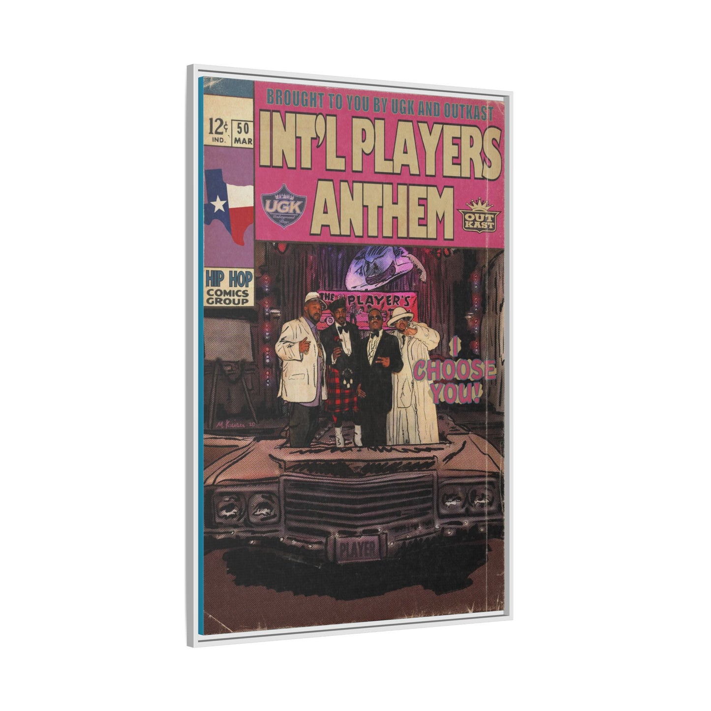 Int’l Players Anthem - Matte Canvas, Framed (Multi-color)