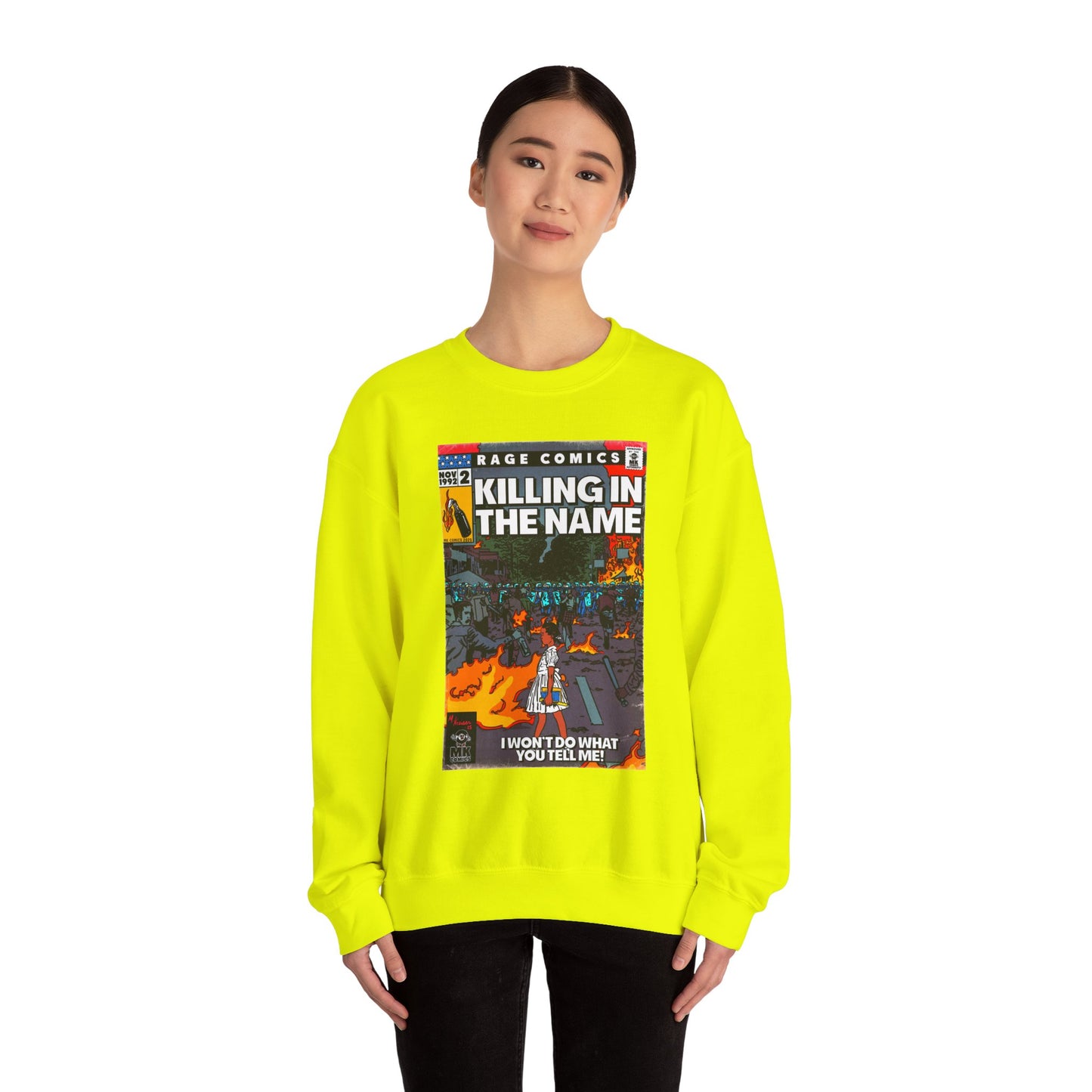 Rage - Killing In the Name - Unisex Heavy Blend™ Crewneck Sweatshirt