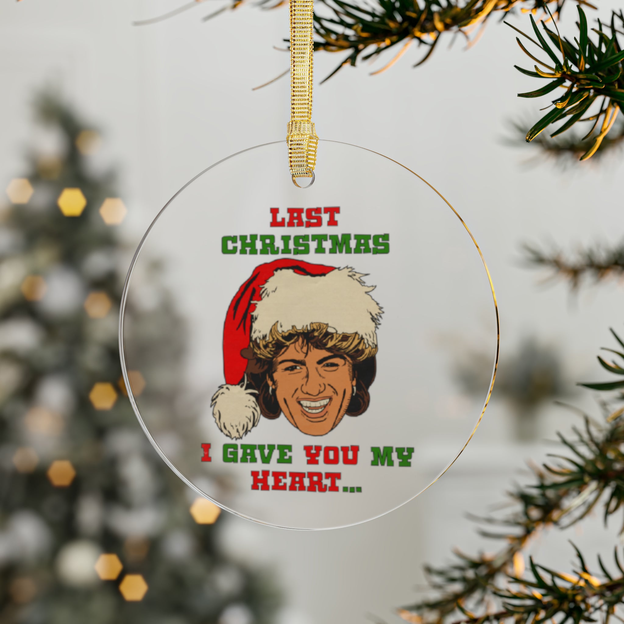 George Michael - WHAM Christmas - Acrylic Ornaments