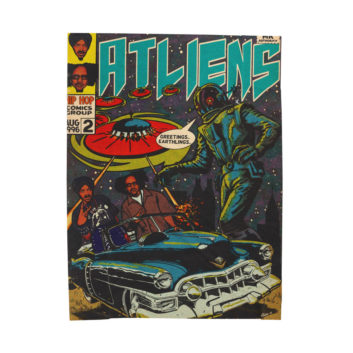 ATLiens - Velveteen Plush Blanket