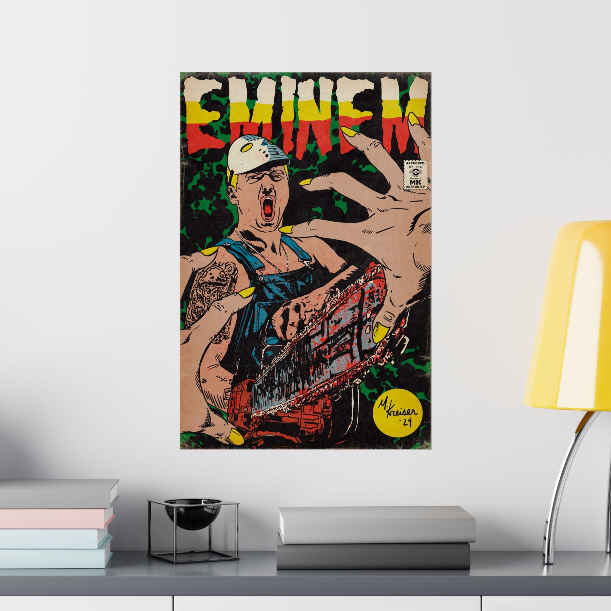 Em - Comic Book Art - Matte Vertical Poster