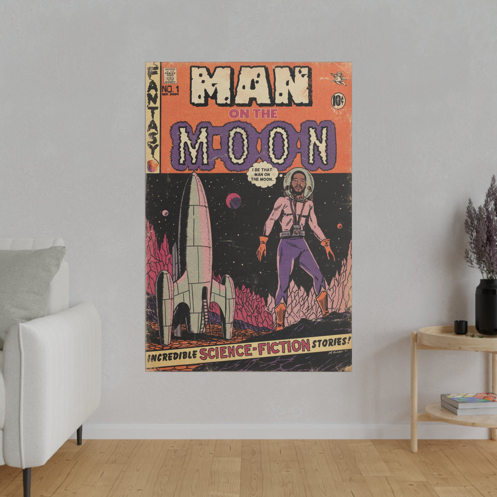 Man On The Moon - Matte Canvas, Stretched, 0.75"