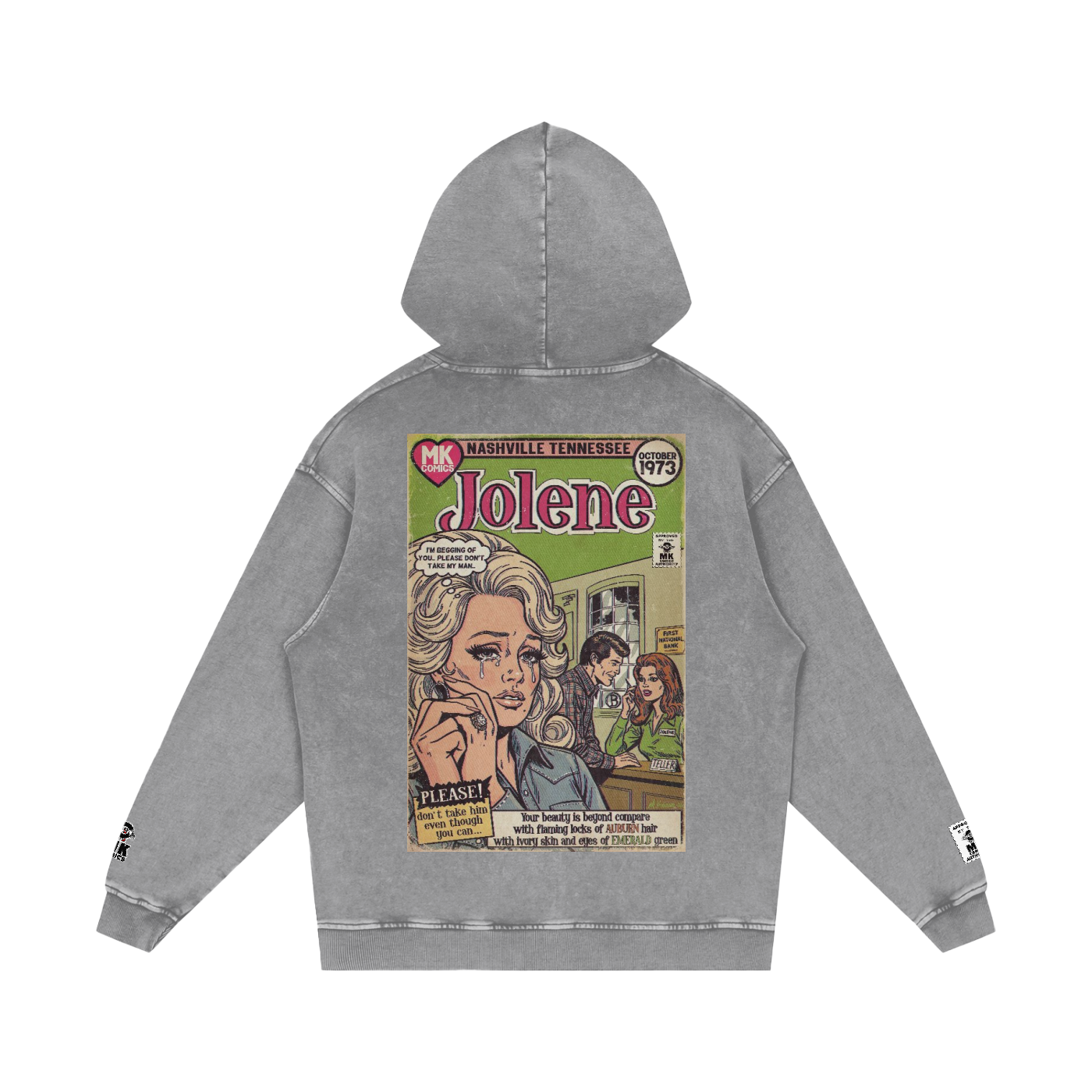 Jolene - Snow Washed Loose Cotton Hoodie
