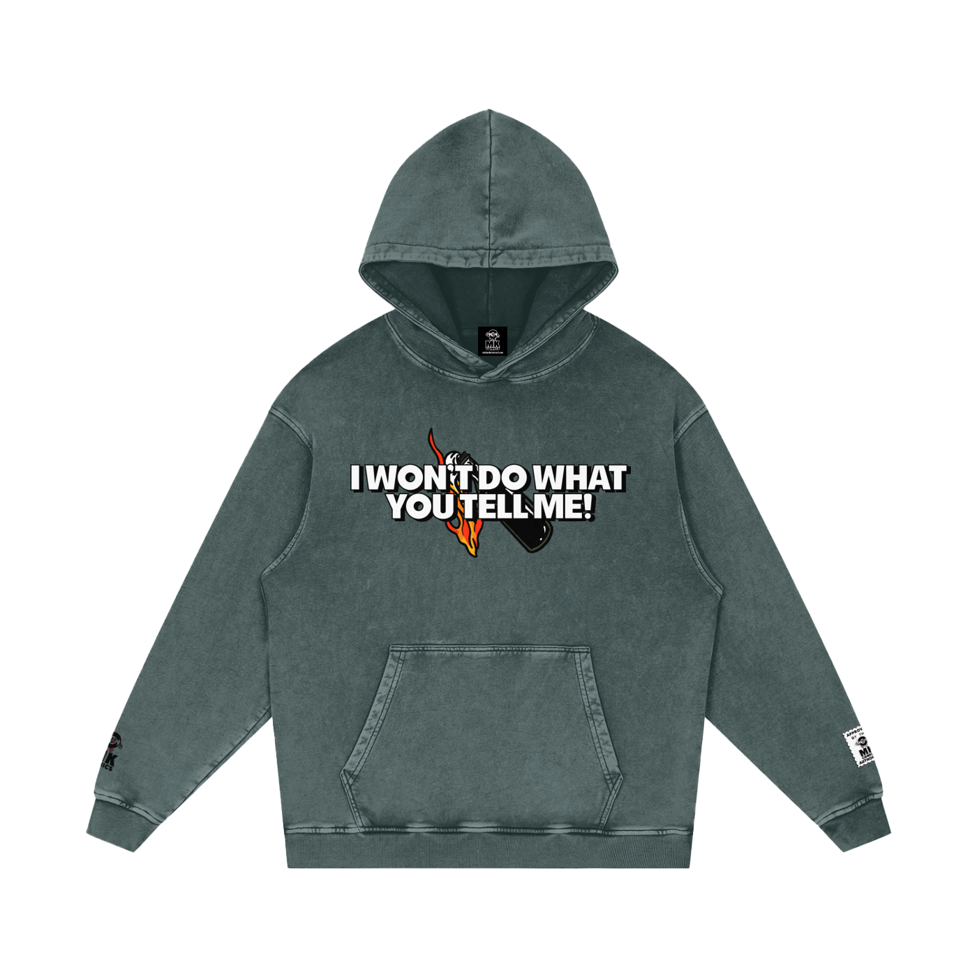 Killing in the Name - Snow Washed Loose Cotton Hoodie
