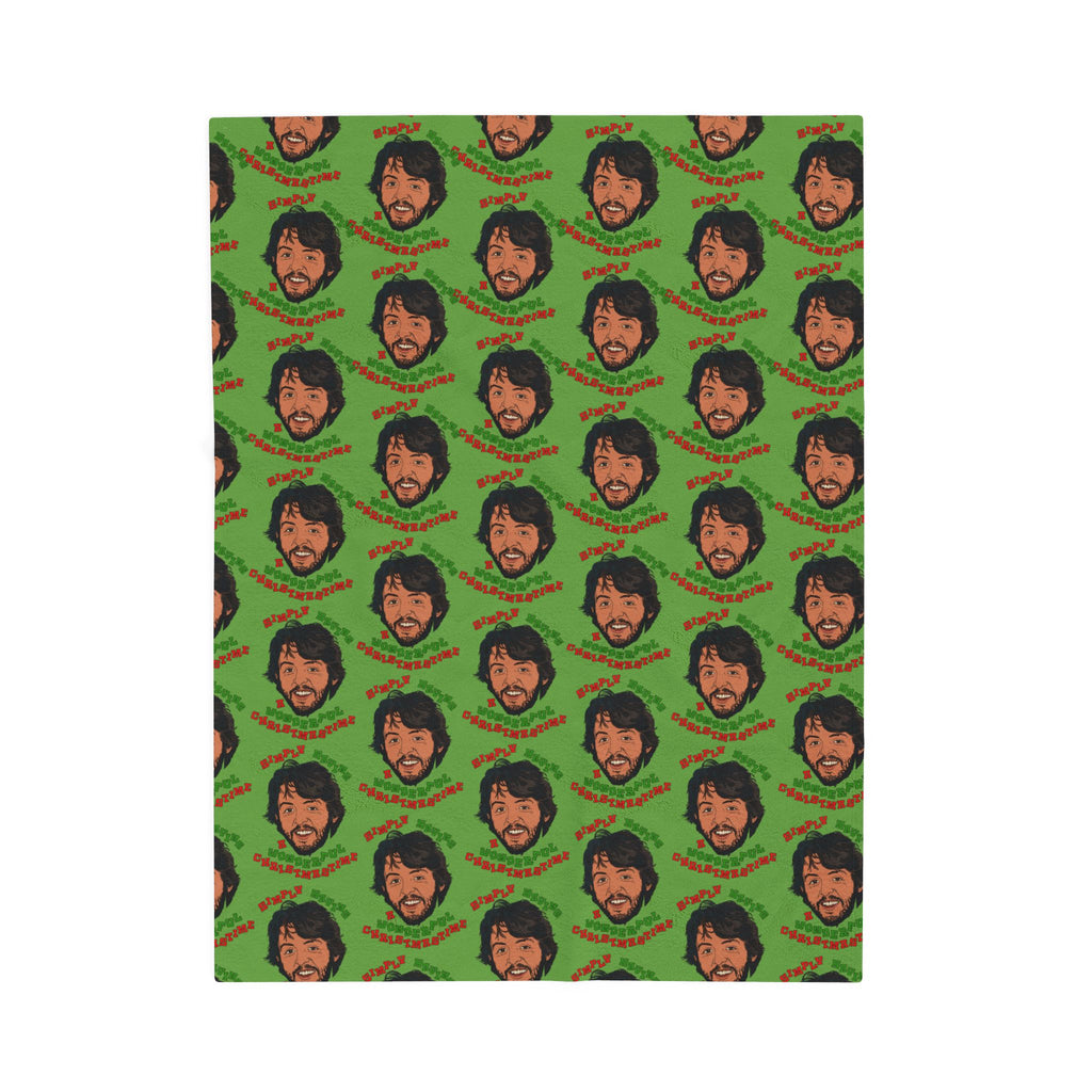 Simply Having a Wonderful Christmastime - Velveteen Plush Blanket