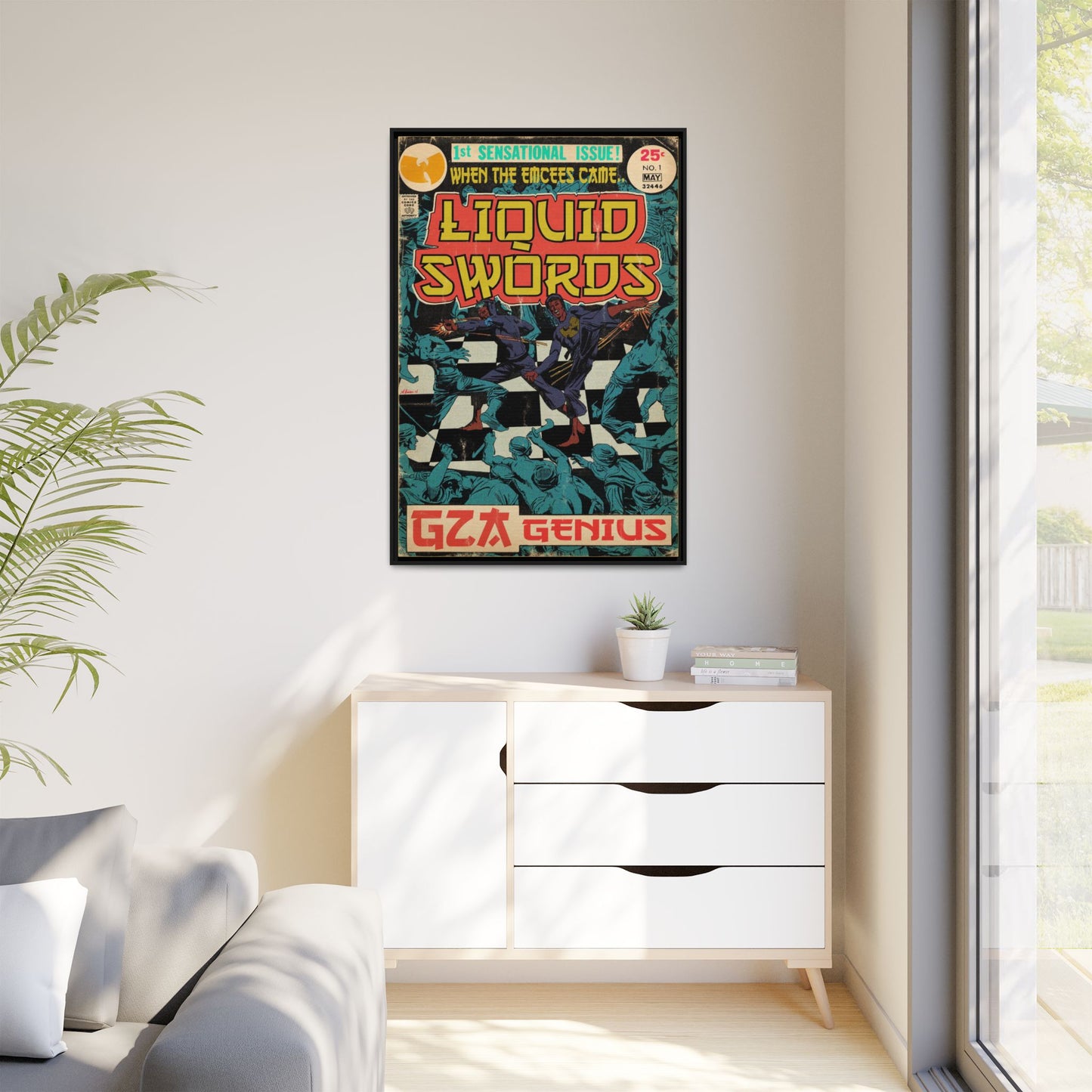 GZA/Genius - Liquid Swords - Gallery Canvas Wraps, Vertical Frame