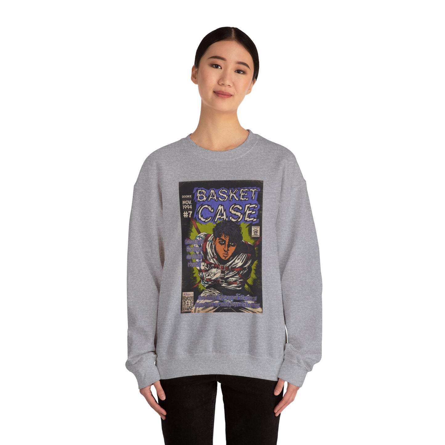 Green Day - Basket Case - Unisex Heavy Blend™ Crewneck Sweatshirt