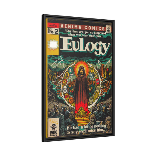 Eulogy - Matte Canvas, Framed (Multi-color)