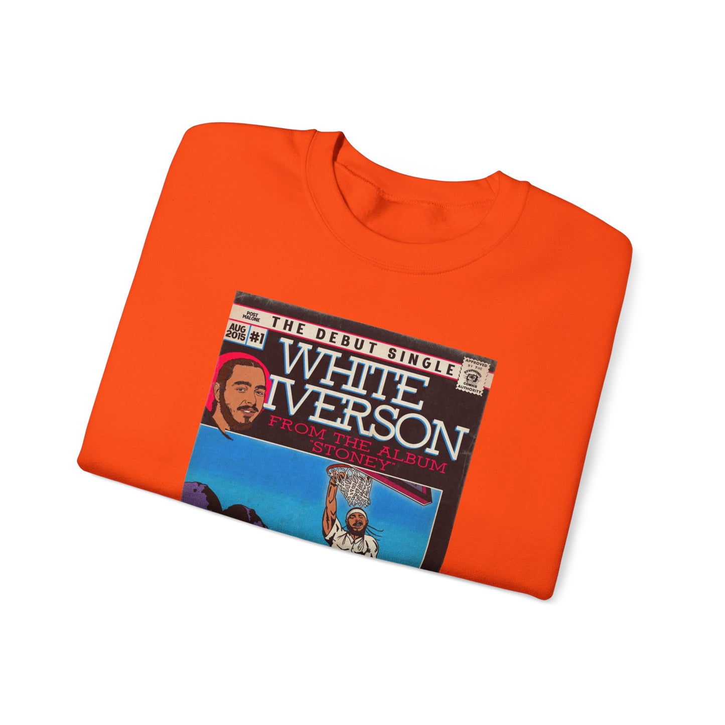 Post Malone - White Iverson -  Unisex Heavy Blend™ Crewneck Sweatshirt