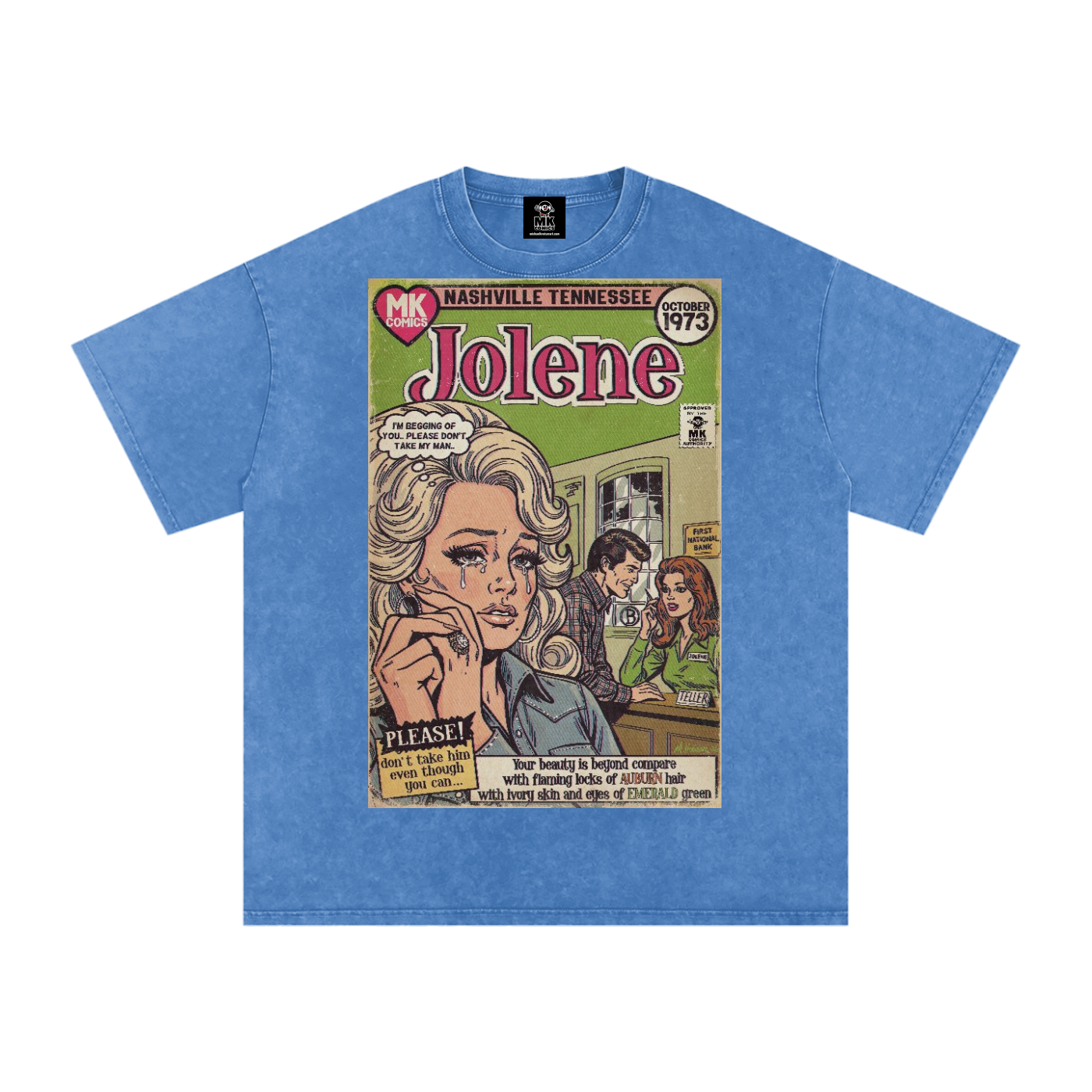 Jolene - Snow Washed Oversized Cotton T-Shirt