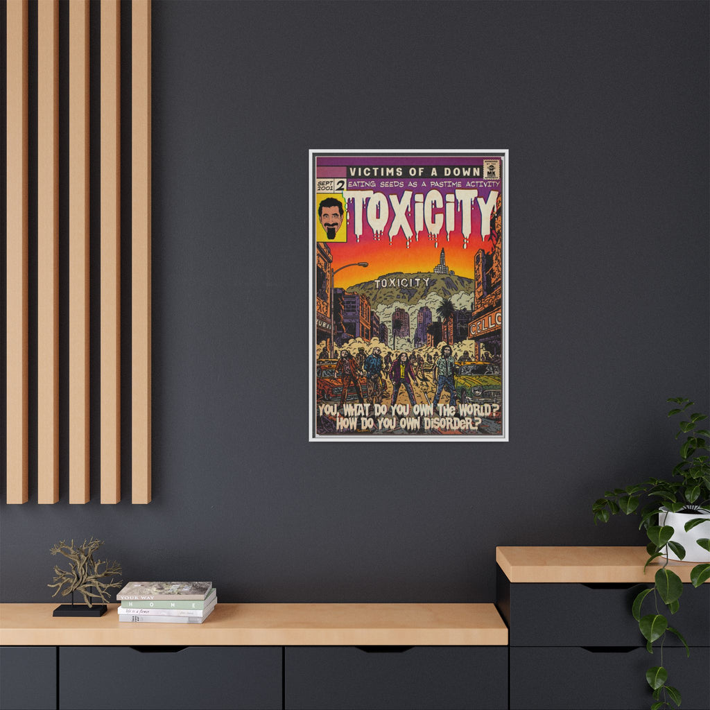 Toxicity - Matte Canvas, Framed (Multi-color)