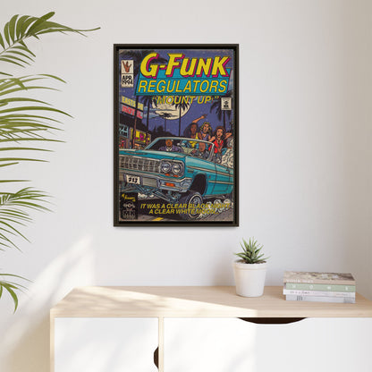 Regulate - Matte Canvas, Framed (Multi-color)