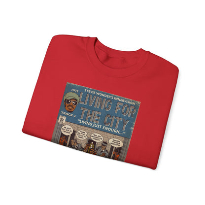 Stevie Wonder - Living For The City - Unisex Heavy Blend™ Crewneck Sweatshirt