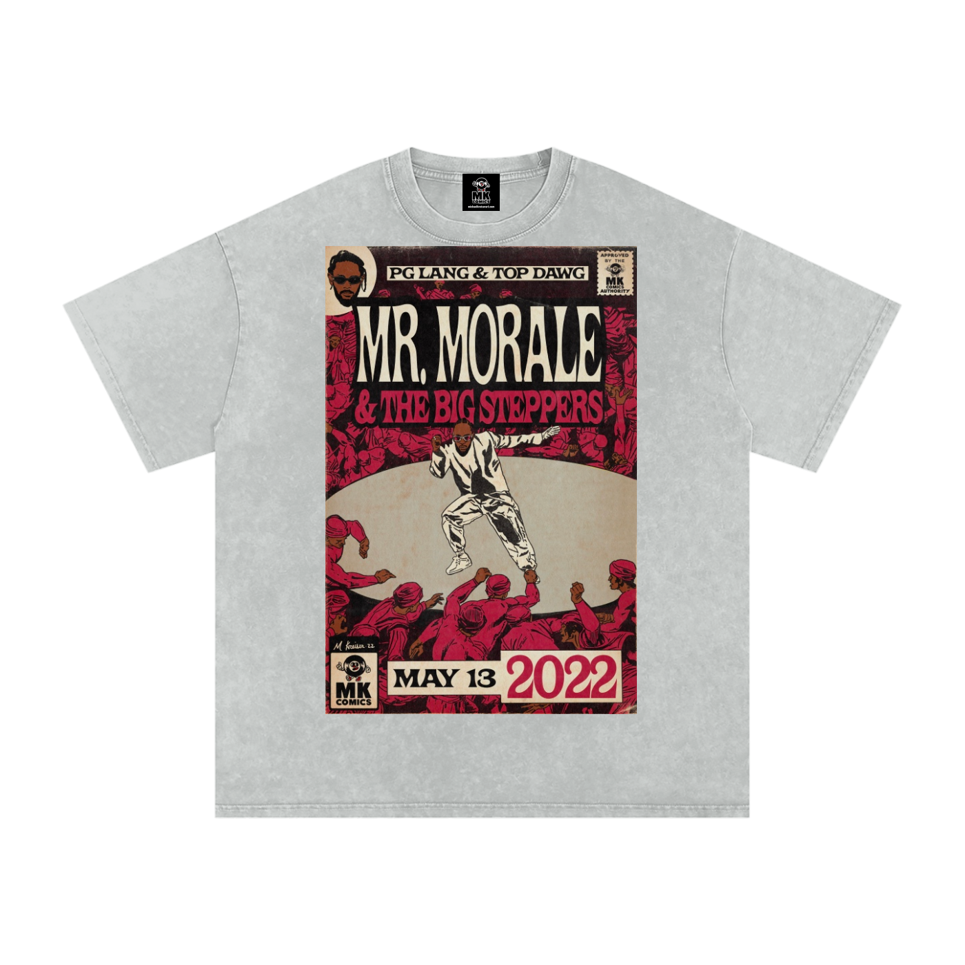 Mr. Morale & the Big Steppers - Snow Washed Oversized Cotton T-Shirt