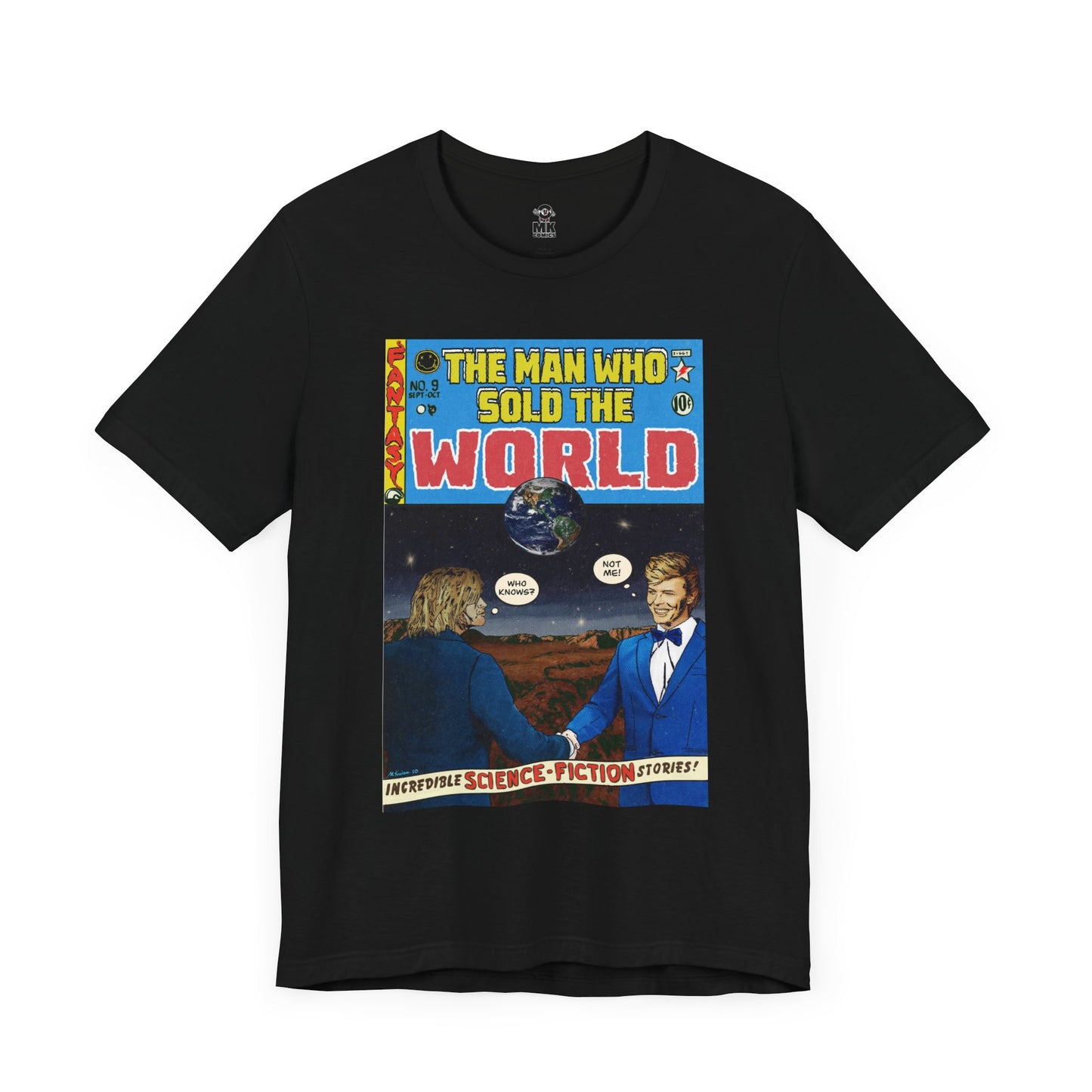 Bowie & Cobain - The Man Who Sold the World - Unisex Jersey Short Sleeve Tee